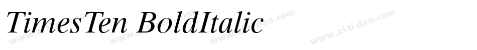 TimesTen-BoldItalic字体转换
