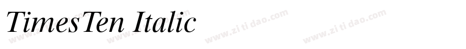 TimesTen-Italic字体转换