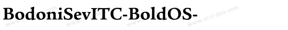 BodoniSevITC-BoldOS字体转换