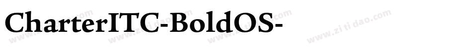 CharterITC-BoldOS字体转换
