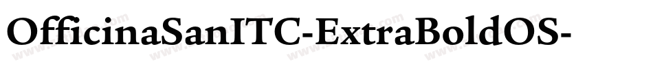 OfficinaSanITC-ExtraBoldOS字体转换