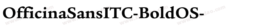OfficinaSansITC-BoldOS字体转换