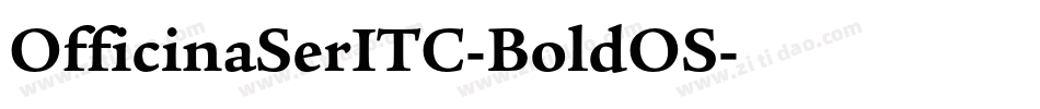 OfficinaSerITC-BoldOS字体转换