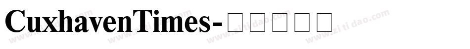 CuxhavenTimes字体转换
