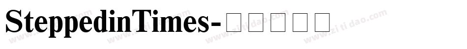 SteppedinTimes字体转换