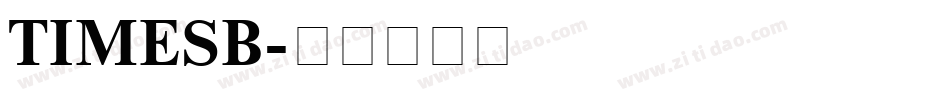 TIMESB字体转换