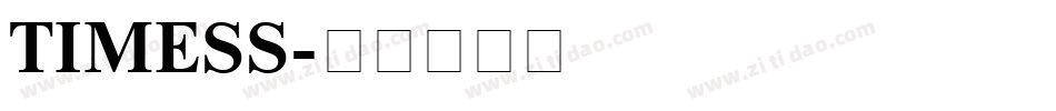 TIMESS字体转换