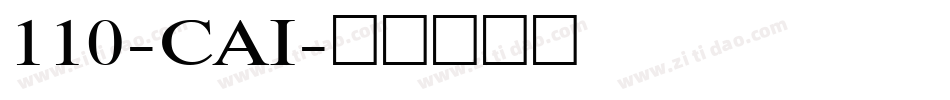110-CAI字体转换