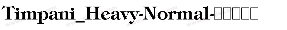 Timpani_Heavy-Normal字体转换