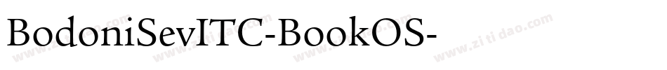 BodoniSevITC-BookOS字体转换