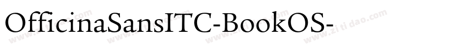 OfficinaSansITC-BookOS字体转换