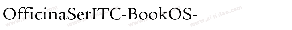OfficinaSerITC-BookOS字体转换