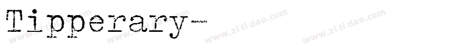 Tipperary字体转换