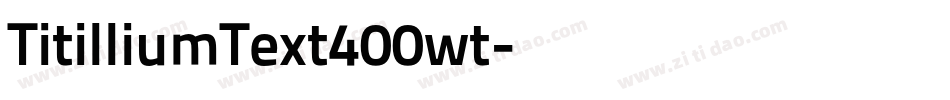 TitilliumText400wt字体转换
