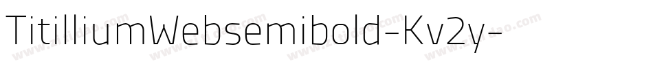 TitilliumWebsemibold-Kv2y字体转换