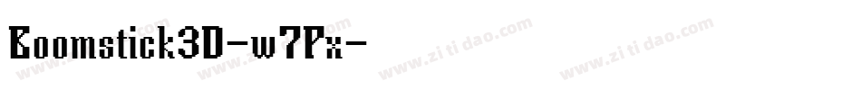 Boomstick3D-w7Px字体转换