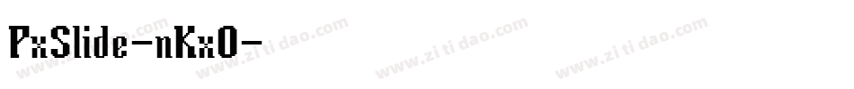 PxSlide-nKxO字体转换