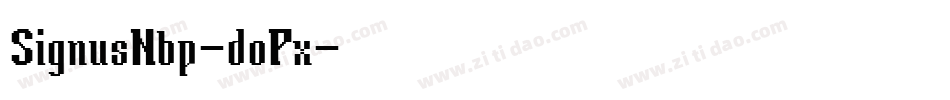 SignusNbp-doPx字体转换