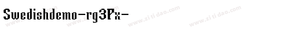 Swedishdemo-rg3Px字体转换