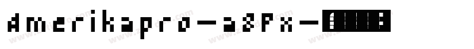 Amerikapro-a8Px字体转换