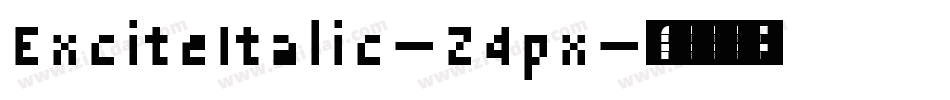 ExciteItalic-Z4px字体转换
