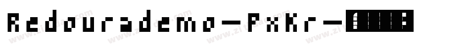 Redourademo-PxKr字体转换
