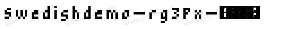 Swedishdemo-rg3Px字体转换