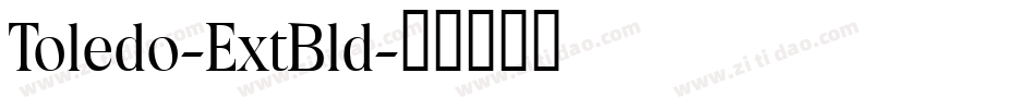 Toledo-ExtBld字体转换