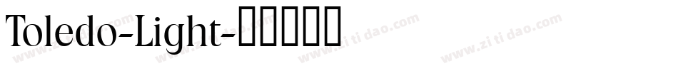 Toledo-Light字体转换