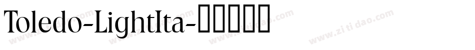 Toledo-LightIta字体转换