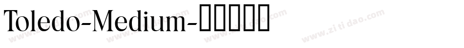 Toledo-Medium字体转换
