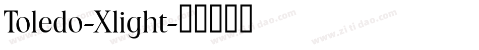 Toledo-Xlight字体转换