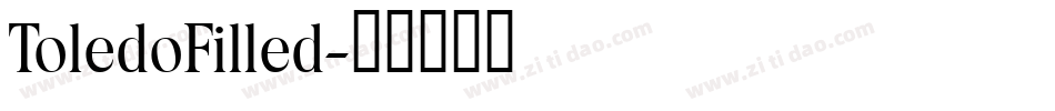 ToledoFilled字体转换