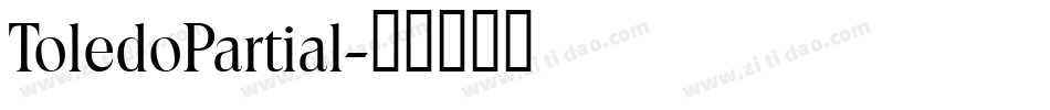 ToledoPartial字体转换