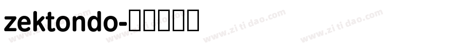 zektondo字体转换