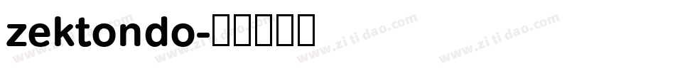 zektondo字体转换