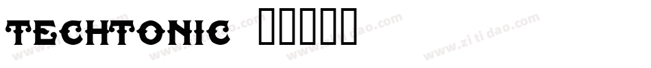Techtonic字体转换
