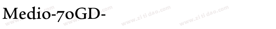 Medio-7oGD字体转换