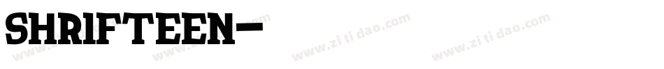 Shrifteen字体转换