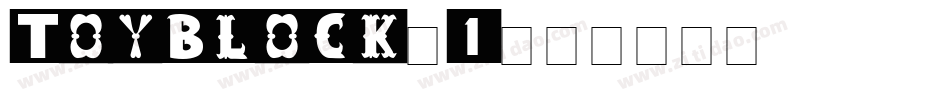 ToyBlock-1字体转换