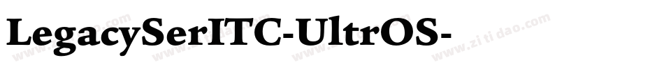 LegacySerITC-UltrOS字体转换