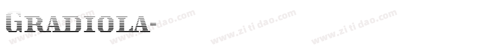 Gradiola字体转换