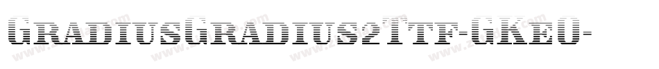 GradiusGradius2Ttf-GKeO字体转换