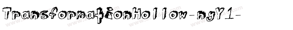 TransformationHollow-nyY1字体转换