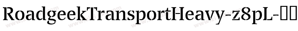 RoadgeekTransportHeavy-z8pL字体转换