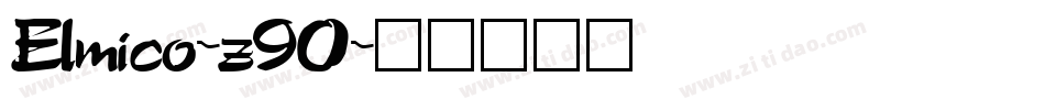 Elmico-z90字体转换
