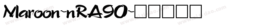 Maroon-nRA90字体转换
