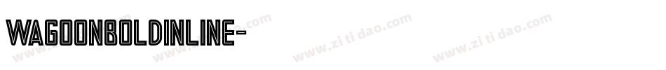 WagoonBoldInline字体转换