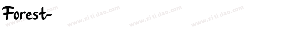 Forest字体转换