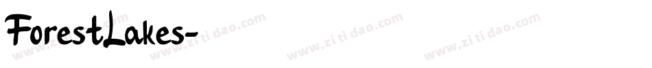 ForestLakes字体转换